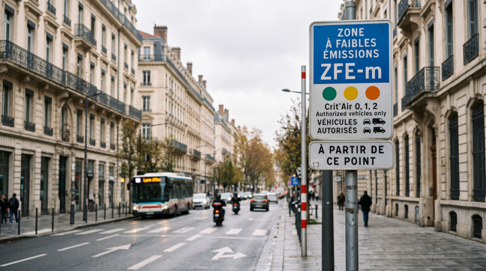 Deux voitures du même millésime garées côte à côte, une seule a le droit d&rsquo;entrer en ville